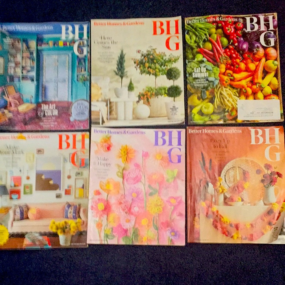 Better Homes & gardens magazines